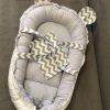 Baby Nest grey zig zag